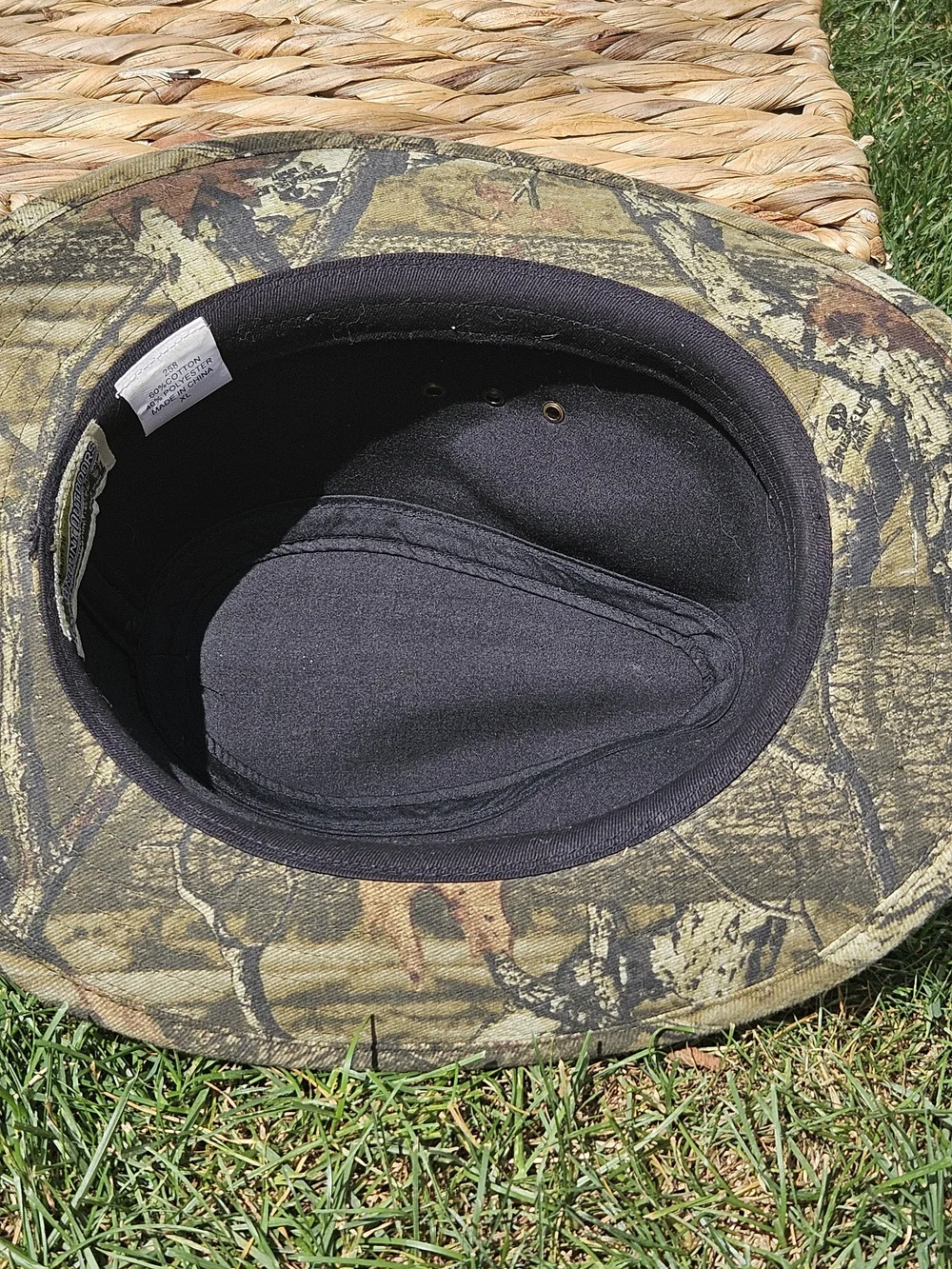 Paramount Outdoors Men's Camo Safari Hat in Brown and Green Size XL